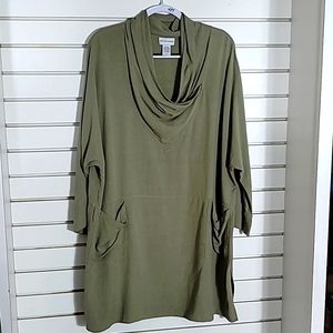 Soft Surroundings Draped Cowel Neck Tan Small/Medium (Firm Price)